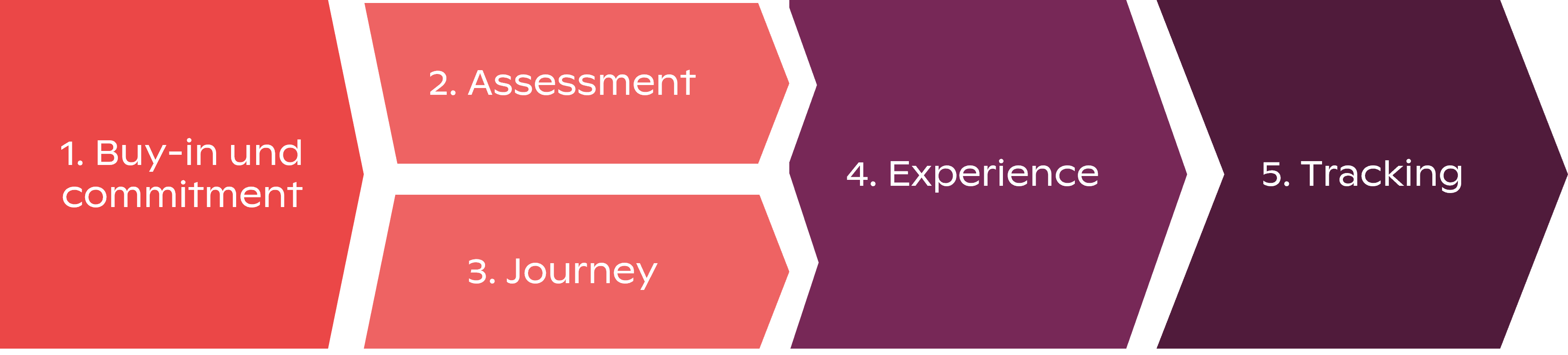 Die f&uuml;nf Schritte der Customer Experience Execution (CXX)
